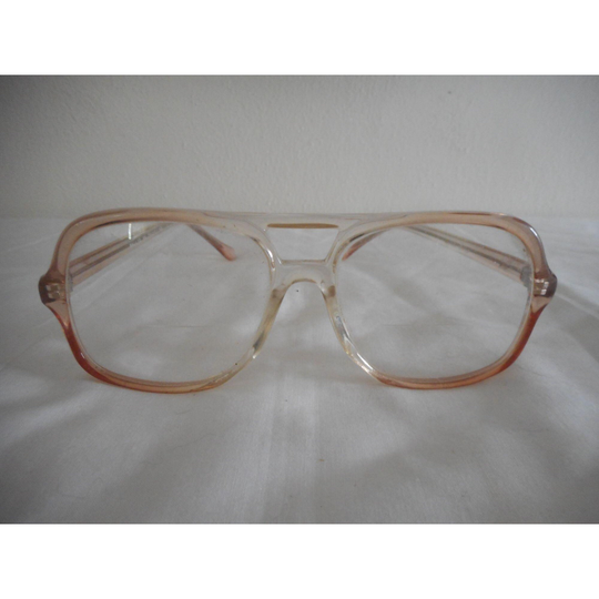 Vintage 1980S Light Brown Eyeglasses Eye Glasses #1