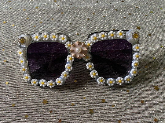 Sunglasses Made With Recycled Jewellery & Pearls. Special Christmas Discount, Perfect Gift