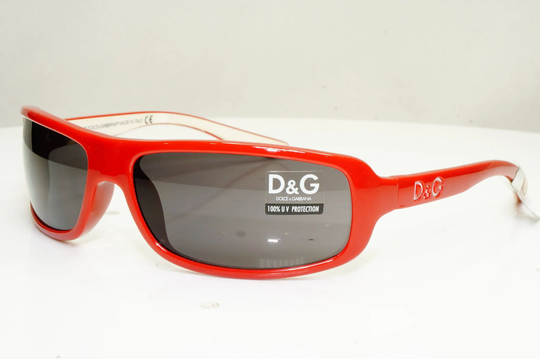 Authentic Dolce Gabbana Womens Vintage Sunglasses Red Dg 2150 482 30847