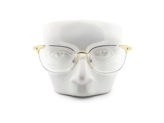Vintage Fiorucci Masteri 80S Silver Wingtip Glasses Frames // 1980S Designer Eyeglasses