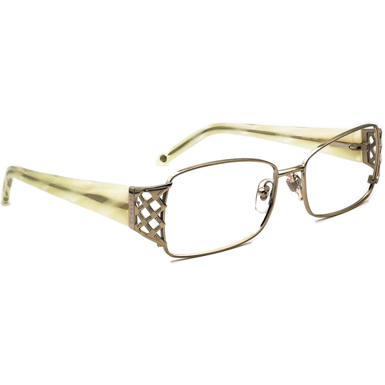 Versace Eyeglasses Mod. 1160 1221 Gold/Beige Rectangular Frame Italy 53[]16 130