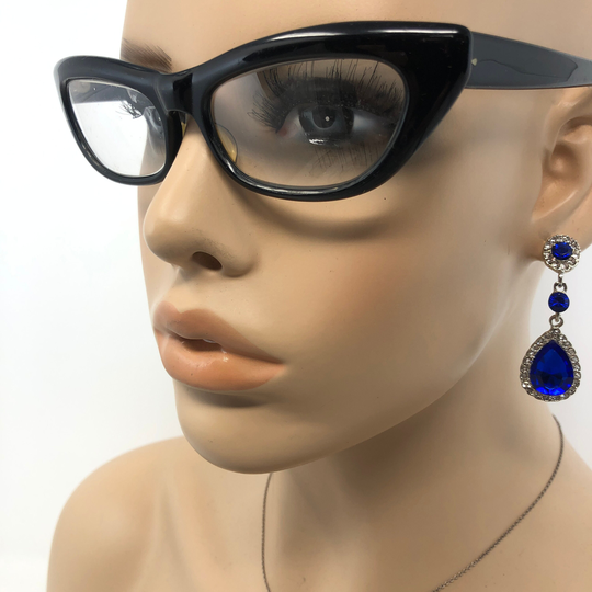 Vintage Cat Eye Eyeglasses Indo Verona Glasses Frame Black Used Eyeglass Frames Retro