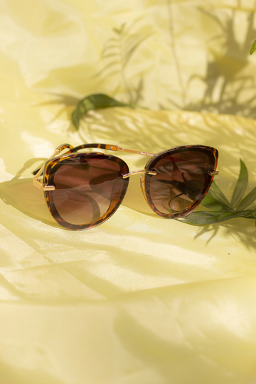 Tortoise Shell Front Lens Oversized Sunglasses
