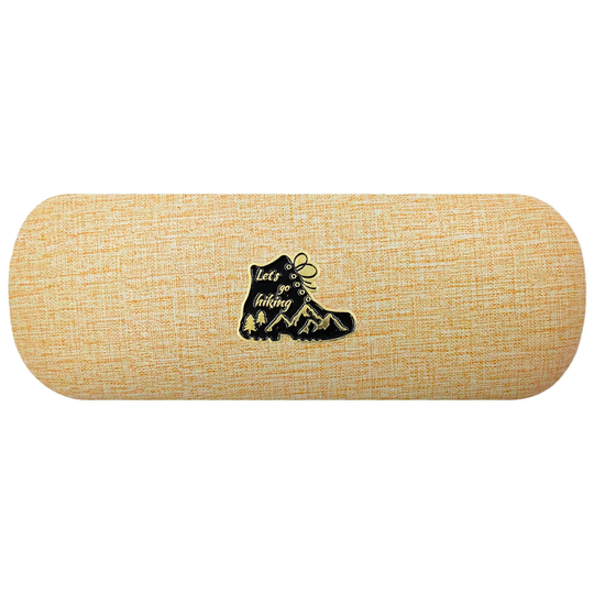 Hiking Boots Hard Glasses Case. Lets Go Spectacle Mountain Reading Eyeglasses Hiker Birthday Gift Stocking Stuffer