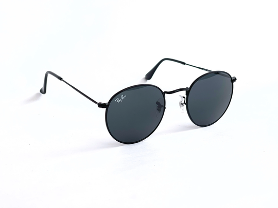 Round Metal Ray-Ban Sunglasses Rb3447/Unisex Black