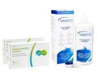 Lenjoy Monthly Comfort (12 lenses) + Vantio Multi-Purpose 360 ml with case