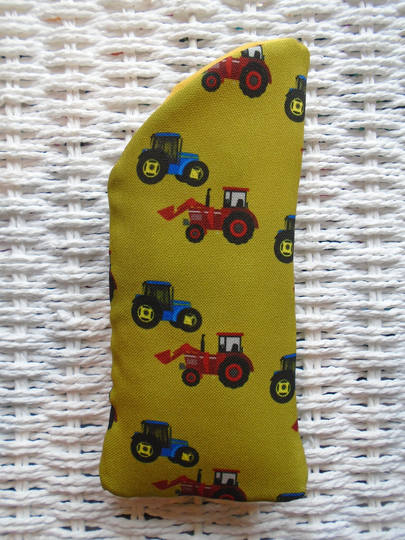 Tractor Themed Glasses Case Lined & Padded Unique Design Gift Idea
