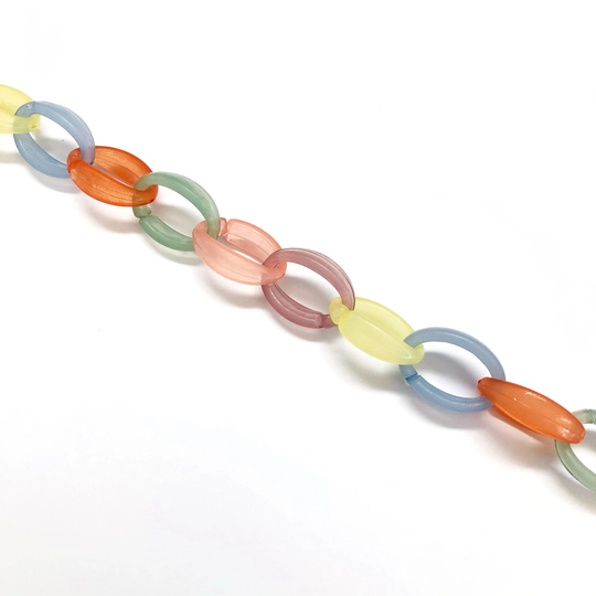 Acrylic Eyeglass Chain 17x24mm Approx 28''-70 cm