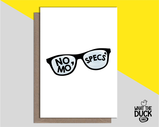 Cheeky & Funny Homemade Eye Operation Card For Get Well Soon With Cataract Surgery & Laser Correction By What The Duck Cards - No Specs