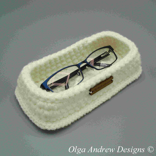 Soft Small Rectangular Eyeglasses Tray, Eyeglass Holder, Soft Glasses Stand Holder, Reading Holder, Eyeglasses Holder, Olgaandrewdesigns