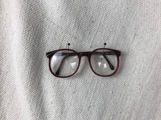 Vintage Accessory/Eyewear - Sally Jesse Eyeglass Frames in Red