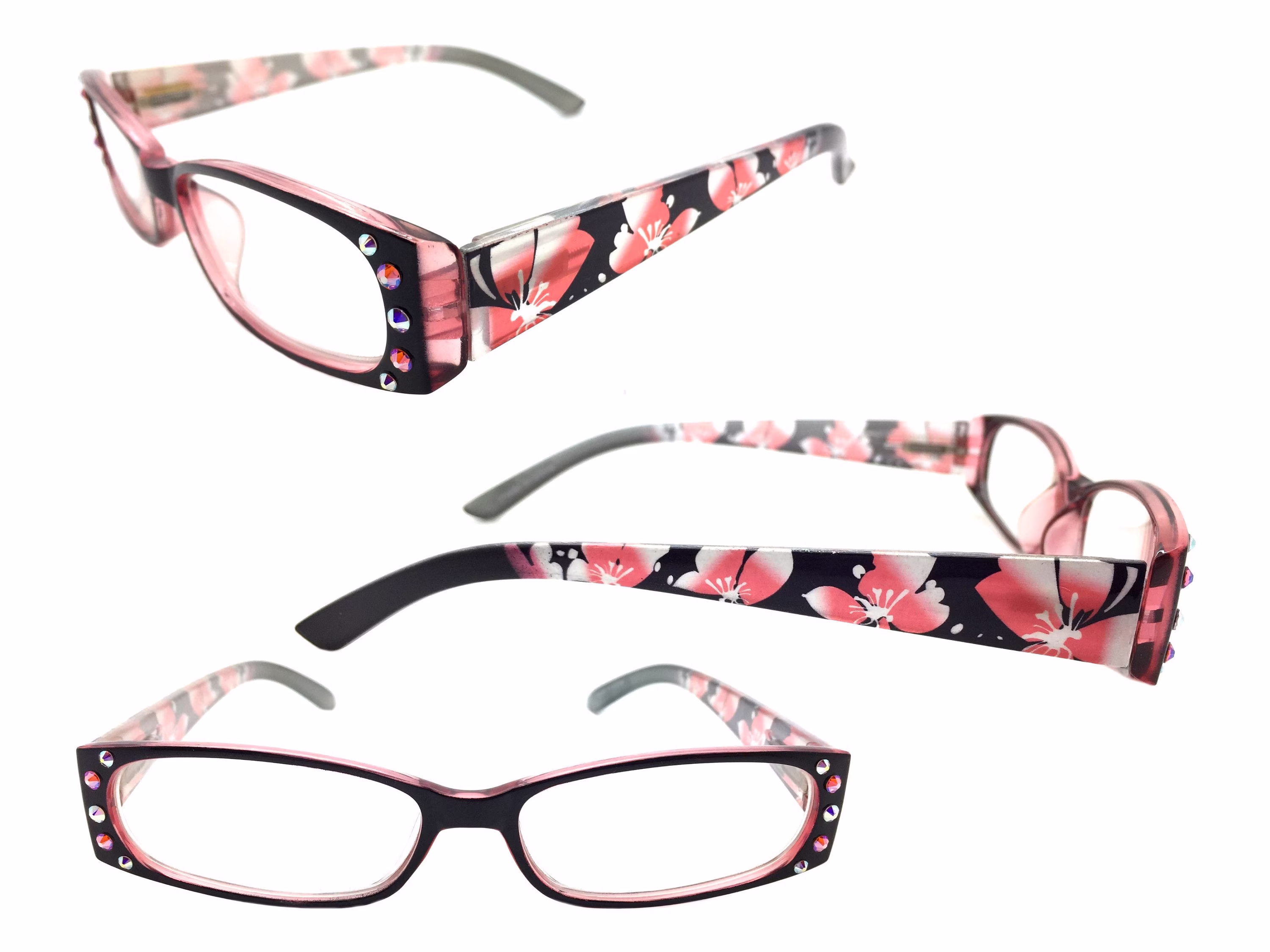 Reading Glasses 1.25, Flowers, Crystals