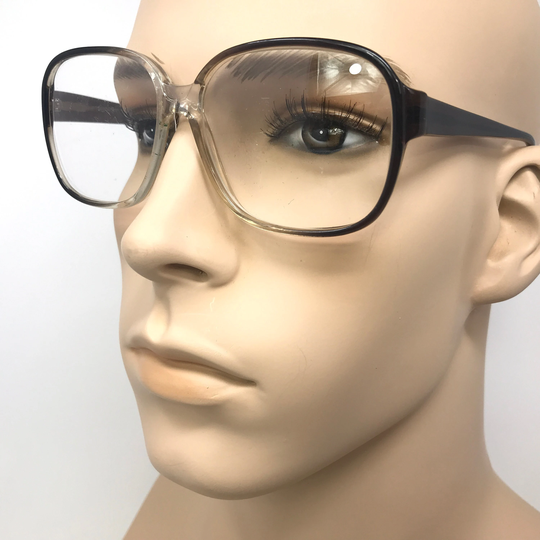 Vintage Specsavers Buck Eyeglasses Glasses Frame Black Clear Square Used Eyeglass Frames Retro