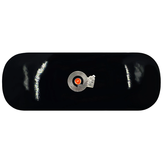 Vinyl Record Player Hard Glasses Case. Spectacle Dj Spin Reading Eyeglasses Lp Music Lover Mixer Sunglasses