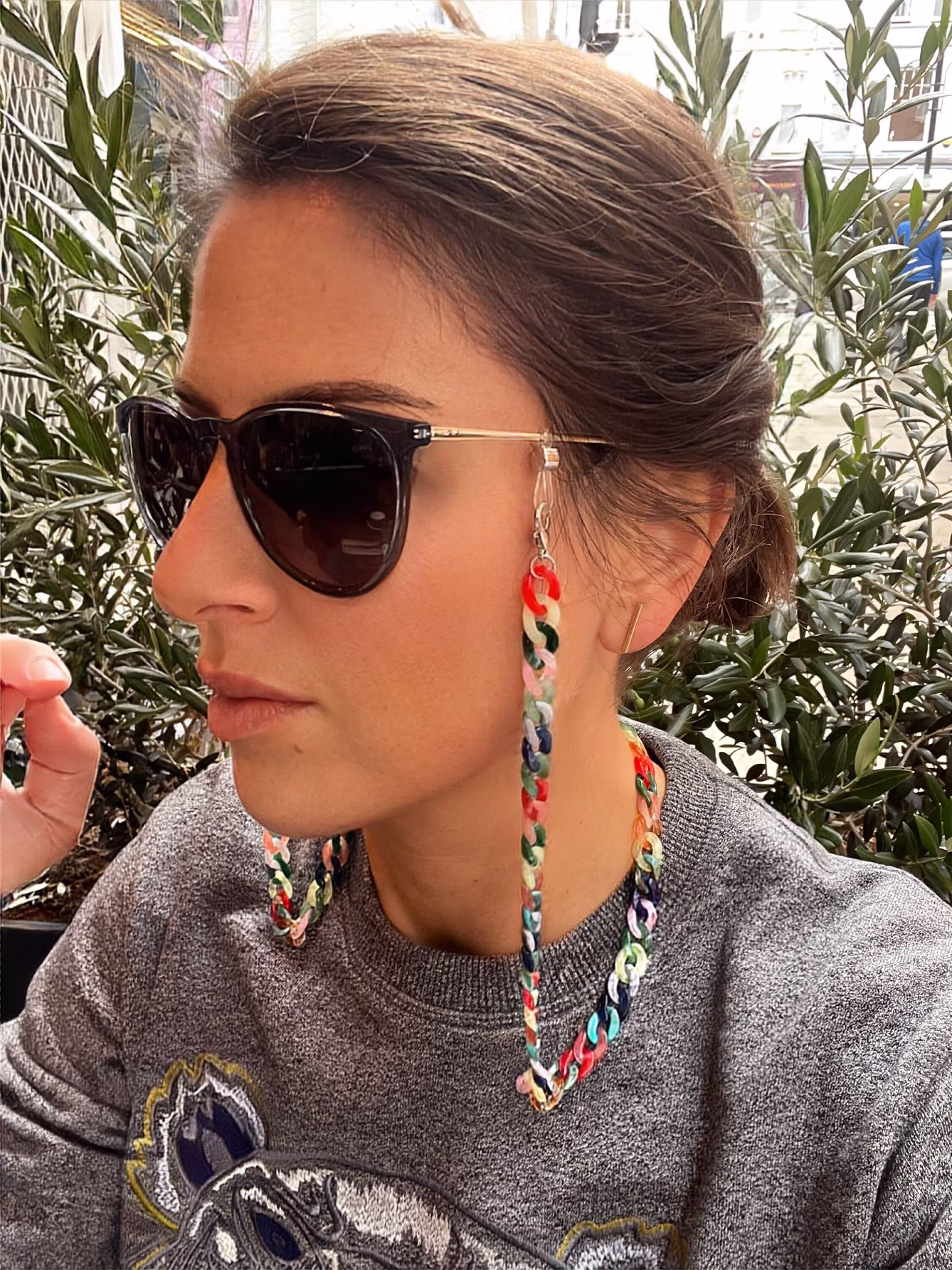 Eyewear Chain/Earbuds Holder/Rainbow Colours/Glasses Straps/Airpod/Sunglasses Cords/Eyewear Lanyards /Sunglasses Chain /Lightweight