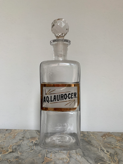 1884 Glass Pharmacy Bottle, Usa