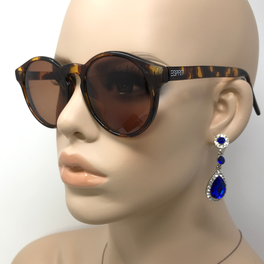 Vintage Esprit Prescription Sunglasses Frames Brown Fleck Keyhole Bridge Used Sun Shades Glasses Retro Austria