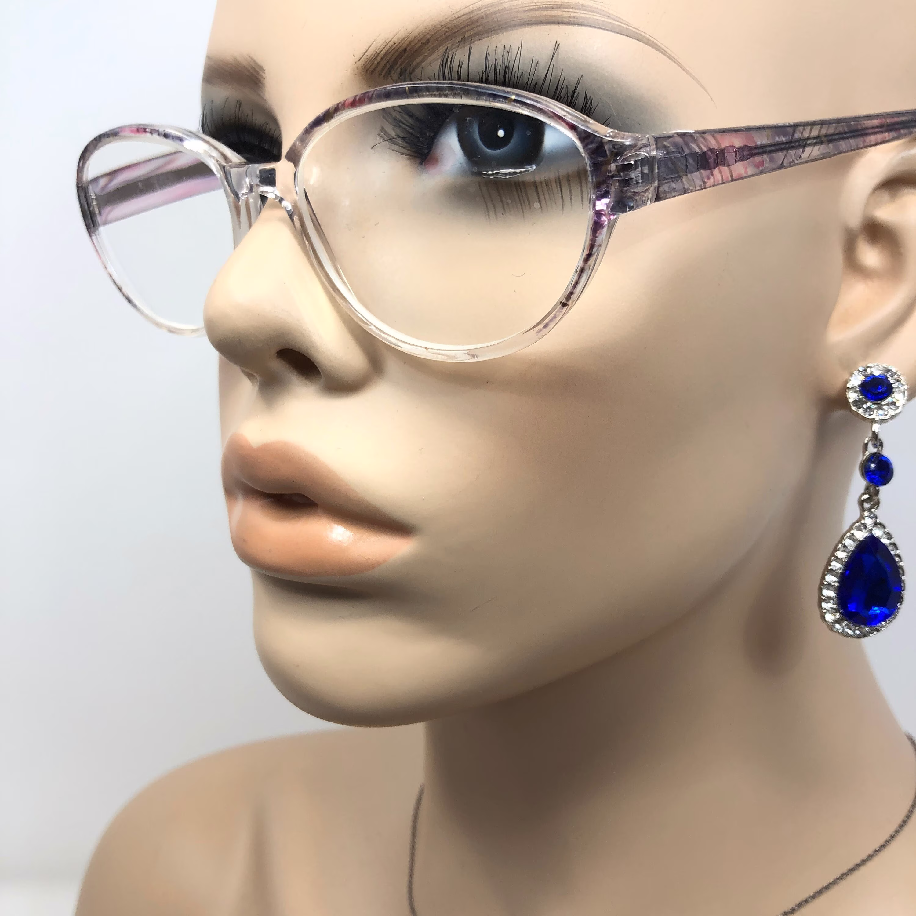 Vintage Boots Sandie Eyeglasses Glasses Frames Clear Pink Oval Frame Retro