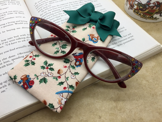 Bling Reading Glasses 2.25, Cat Eye Readers, Cateye Eyeglasses, +2.25 Strength, Free Christmas Case