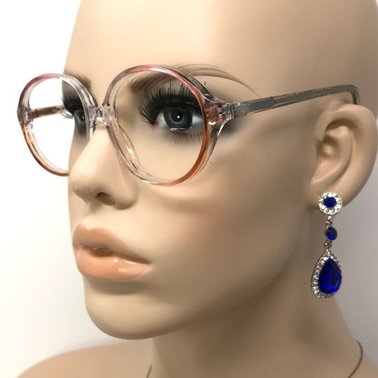 Vintage Poppet Eyeglasses Glasses Frame Clear Pink Square Used Eyeglass Frames Retro