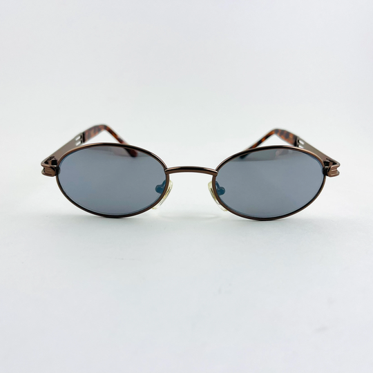 True Vintage Deadstock 90S Mini Bronze Wire Oval Sunglasses