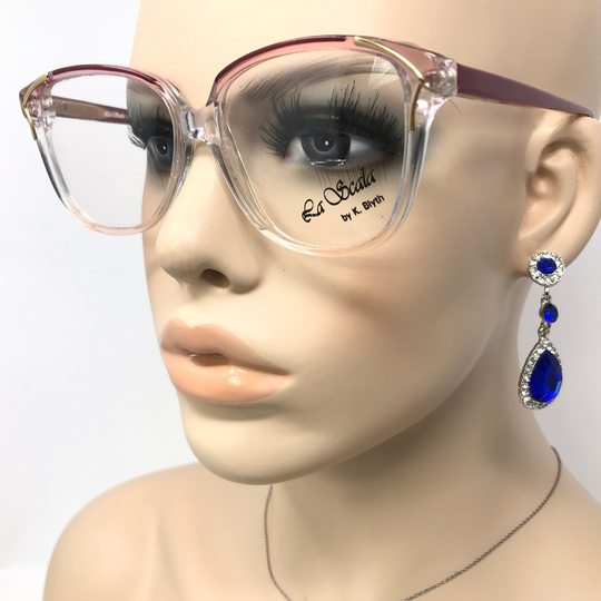 Vintage K Blyth Ra Scala Mod 1003 Eyeglasses Glasses Frame Red Clear Square Used Eyeglass Frames Retro Italy