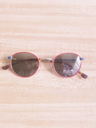 B.u.m. Equipment Vintage Sunglasses For Kids. Approximately 6 Years Old Child.spring Hooks.new Style