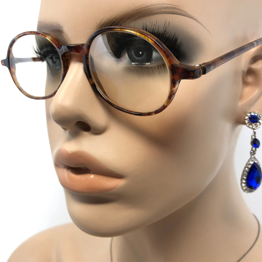 Vintage Round Eyeglasses Rocco Glasses Frame Brown Tortoise Used Eyeglass Frames Retro