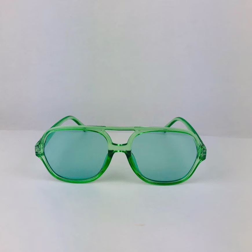 Awesome Square Green Lens Sunglasses