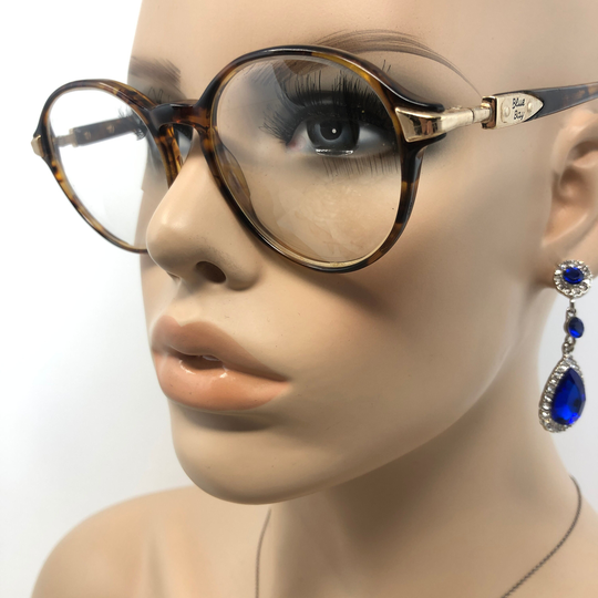 Vintage Round Eyeglasses Bluebay Montevideo Glasses Frame Brown Used Eyeglass Frames Retro