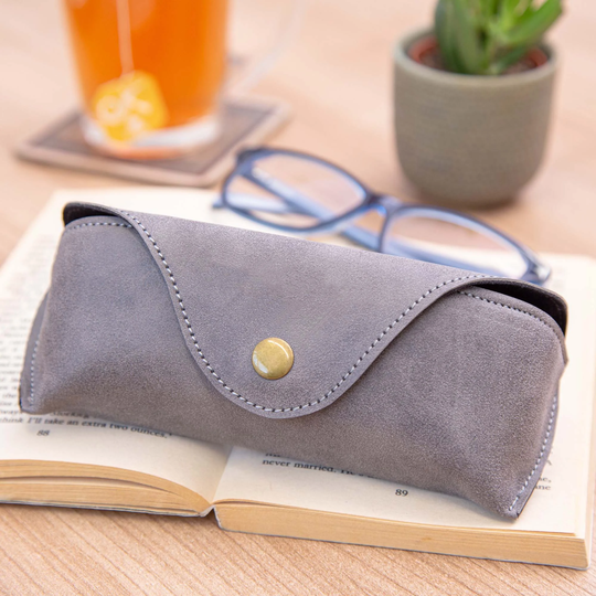 Faux Leather Glasses Case
