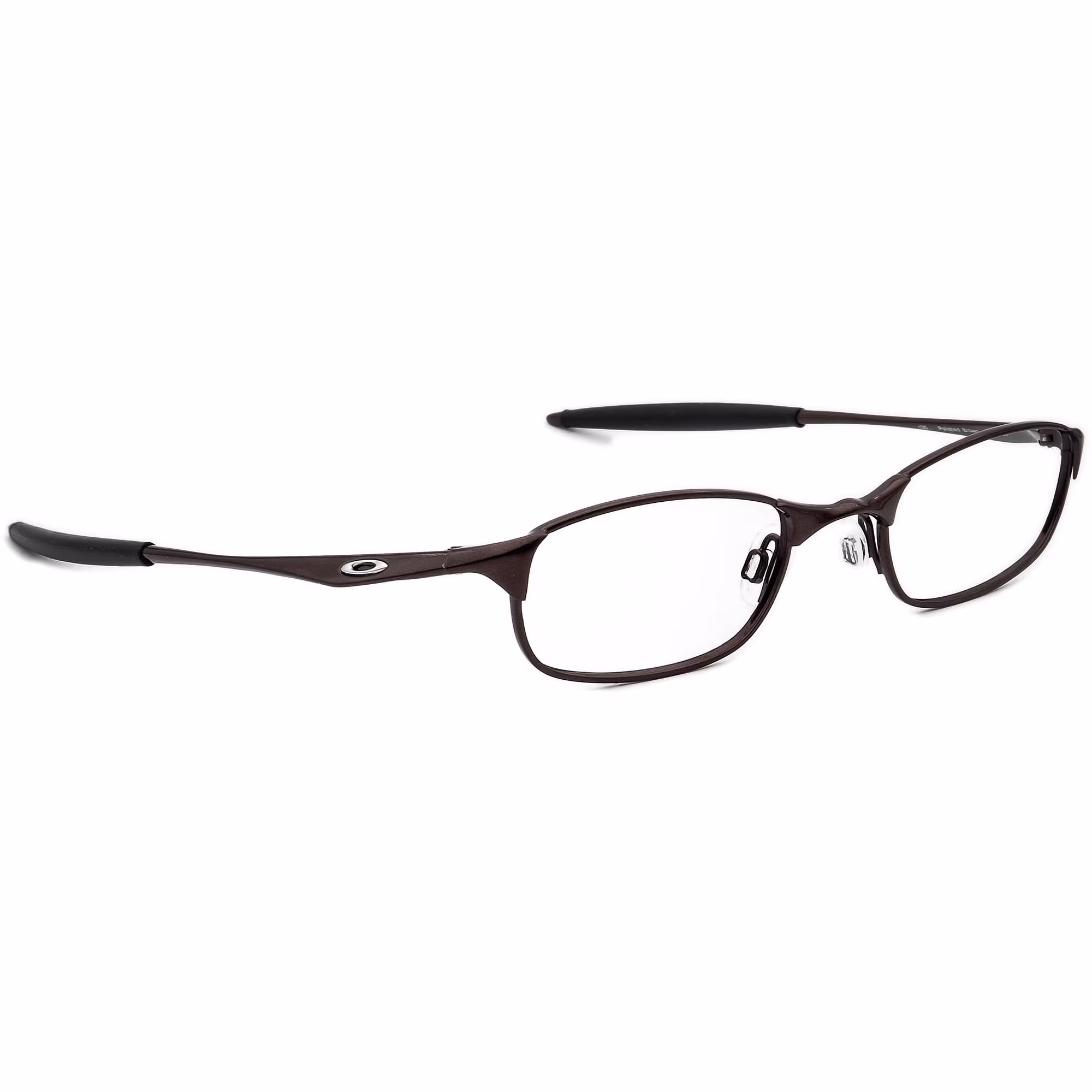 Oakley Eyeglasses 11-735 Straight Line 2.0 Polished Brown Oval Frame 47[]20 135