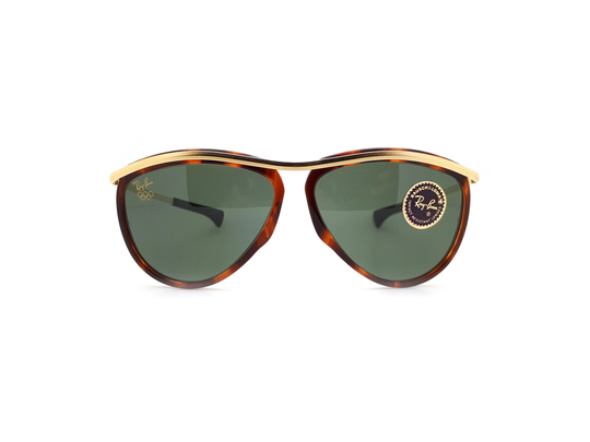 Vintage Rayban Bausch & Lomb Olympian Aviator Arista Sunglasses, W0640 // 1990S New Old Stock Ray Ban Made in The Usa