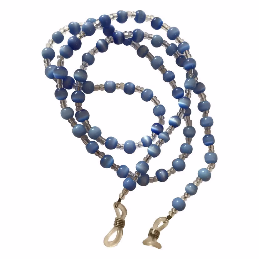 Gorgeous Tigers/Cats Eye Gemstone Beaded Glasses Sunglasses Chain Strap