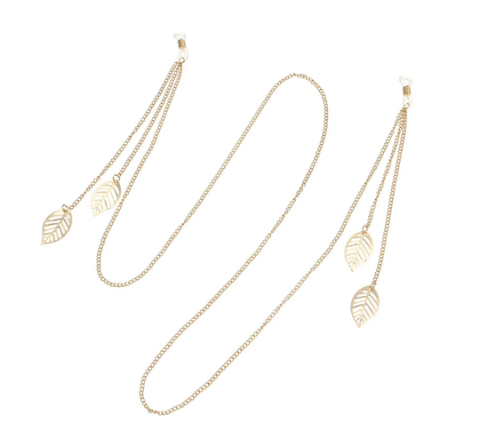 Leaf Glasses Chain/ Hanging Neck Anti-Drop Rope/ Sunglasses Accessories/ Gold/Glasses Chain
