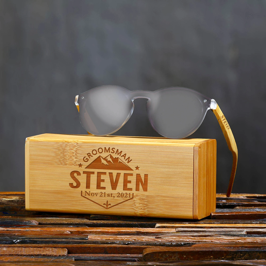 Groomsmen Gifts Personalized Sunglasses Custom Engraved Men