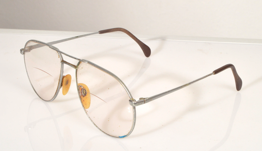 Vintage Fielmann Eyewear, Siver Aviator Frame, Clear Lenses Rx Prescription . Rare Piece. Made in Germany