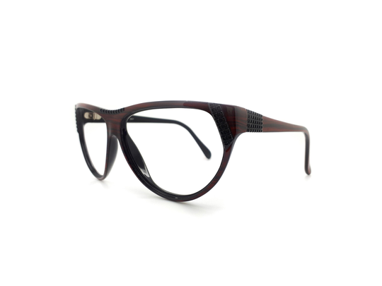 Large Cat Eye Piave 341 Vintage Glasses Frame // Made in Italy Genuine 1980S New Old Stock