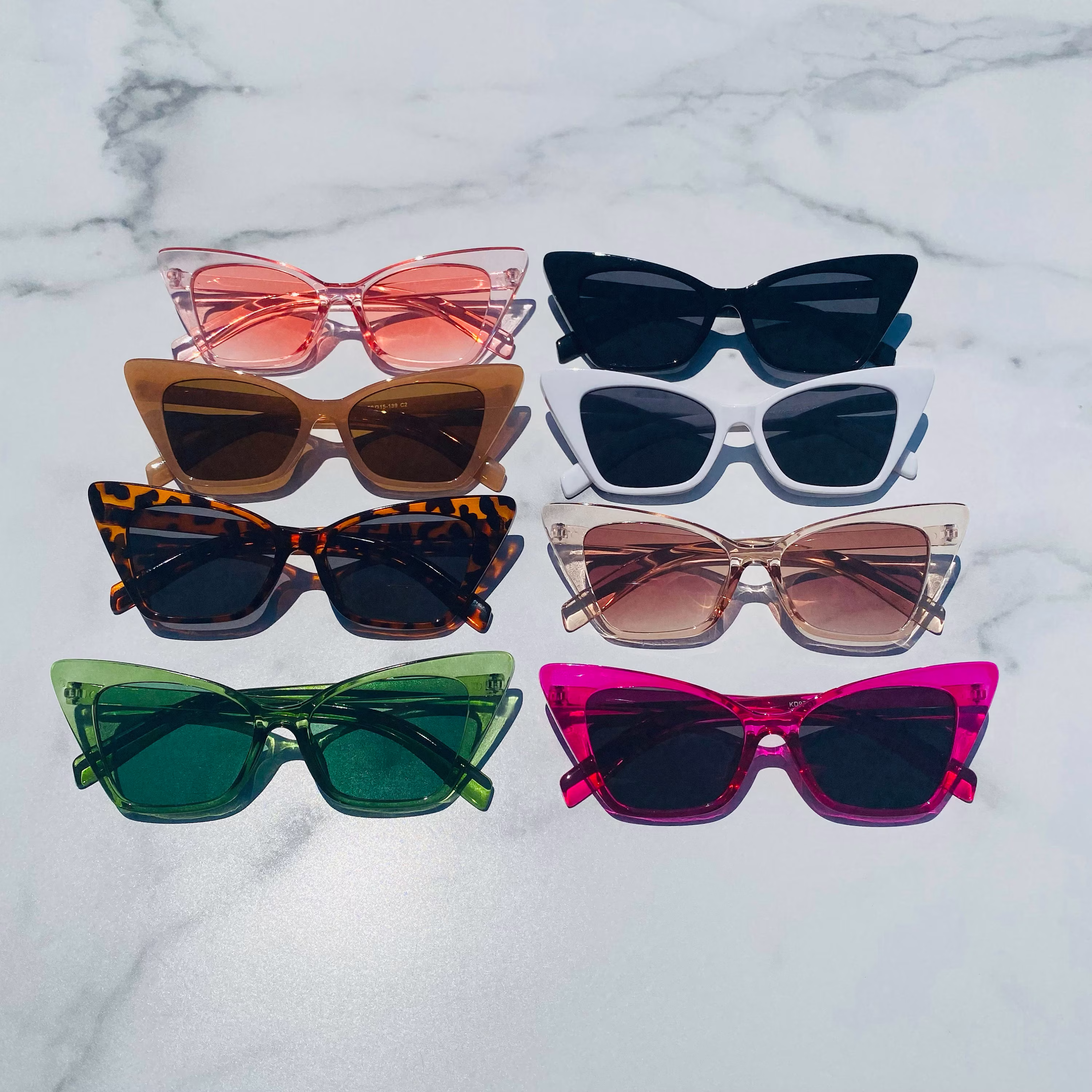 Retro Triangle Cat Eye Sunglasses | Cateye Pointed Hallie