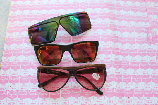 1980S Vintage Sunglasses Set...instant Collection. Green Mirror Lens. Set Of 3. Vintage Sunglasses. Shades. Aviators. Wayfarers. Clubmaster