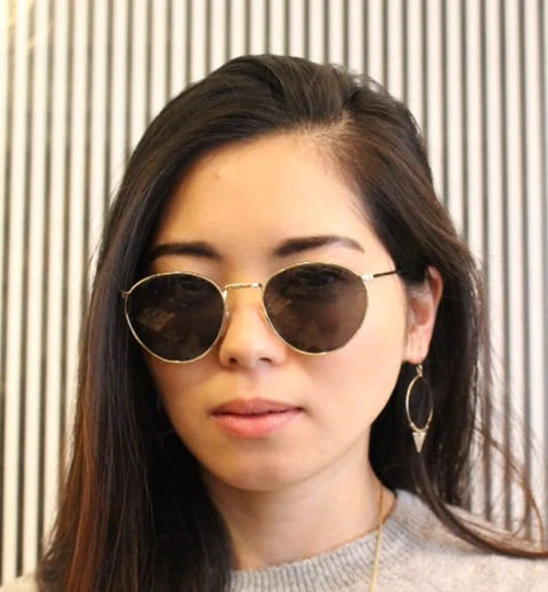 90S Vintage Refined Aviator Sunglasses. 60's Style Round Metal Frame With Dark Green Lenses. Bnwt. Unused Nos