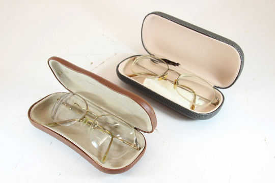 Set Of 2, Vintage, Oversized Glasses, 1990S Prescription, Vintage Eyewear, Spectacles, Photography Prop, Old Eye Glasses
