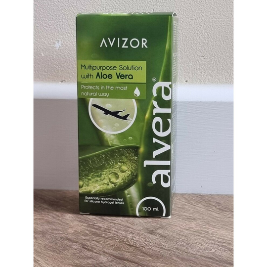 AVIZOR Alvera Contact Lens Liquid 1 × 100 ml with case. Solution for Cleaning