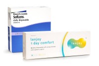 SofLens Daily Disposable (90 lenses) + Lenjoy 1 Day Comfort (10 lenses)