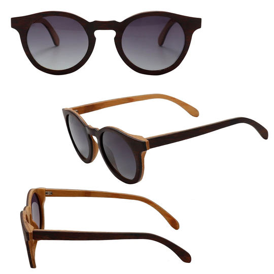 Bamboo Wooden Sunglasses With Round Vintage Frame Prescription Glasses Groomsmen Proposal Eye Frames