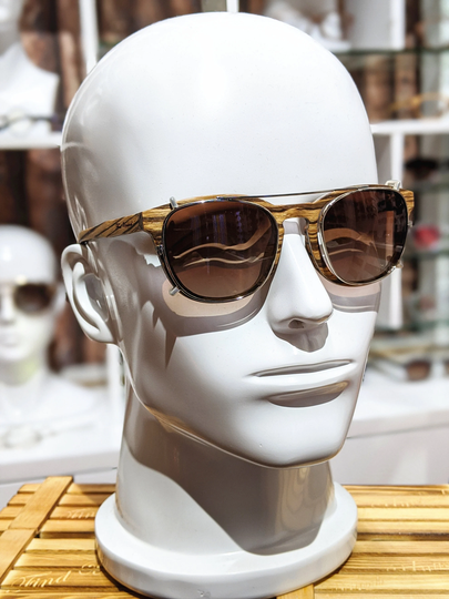 Clip On Wood Sunglasses Prescription Glasses Groomsmen Proposal Eye Frames