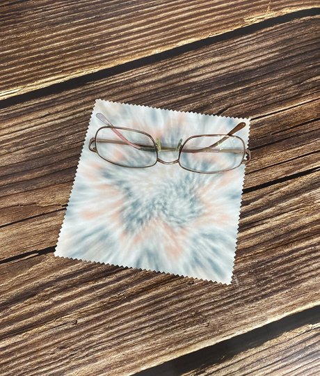 Tie Dyed Print Microfiber Cloth Eye Glass Cleaning Tablet Phone
