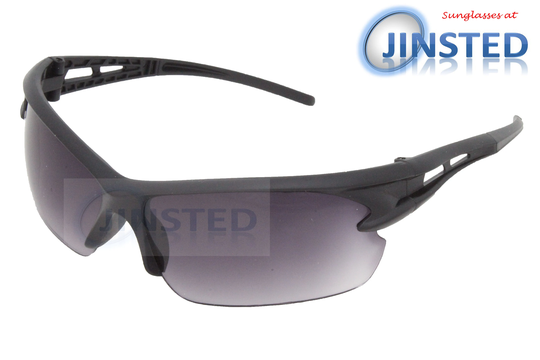 Adult Cycling Sports Sunglasses Black Tinted Wrap Around Frame Uv400 Protection As022
