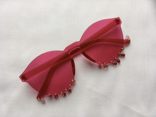 Mini Crystal Teardrop Colorful Sunglasses