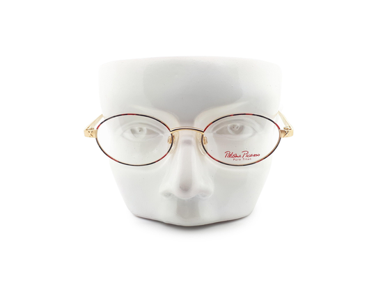 Vintage Paloma Picasso Mod 8415 046 90S Oval Glasses Frames // 1990S Designer Eyeglasses